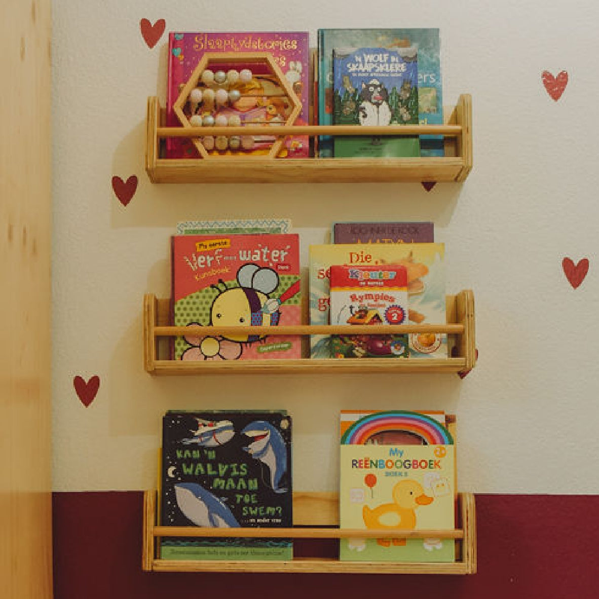 Bookshelf Set of 3 - Wall-Mounted