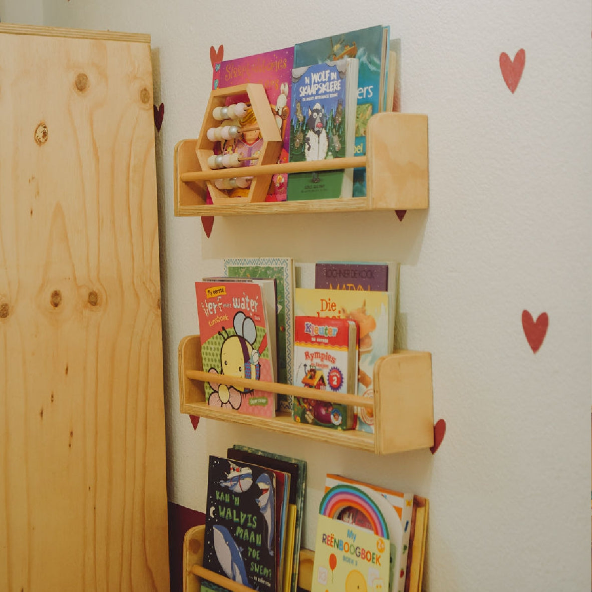 Bookshelf Set of 3 - Wall-Mounted
