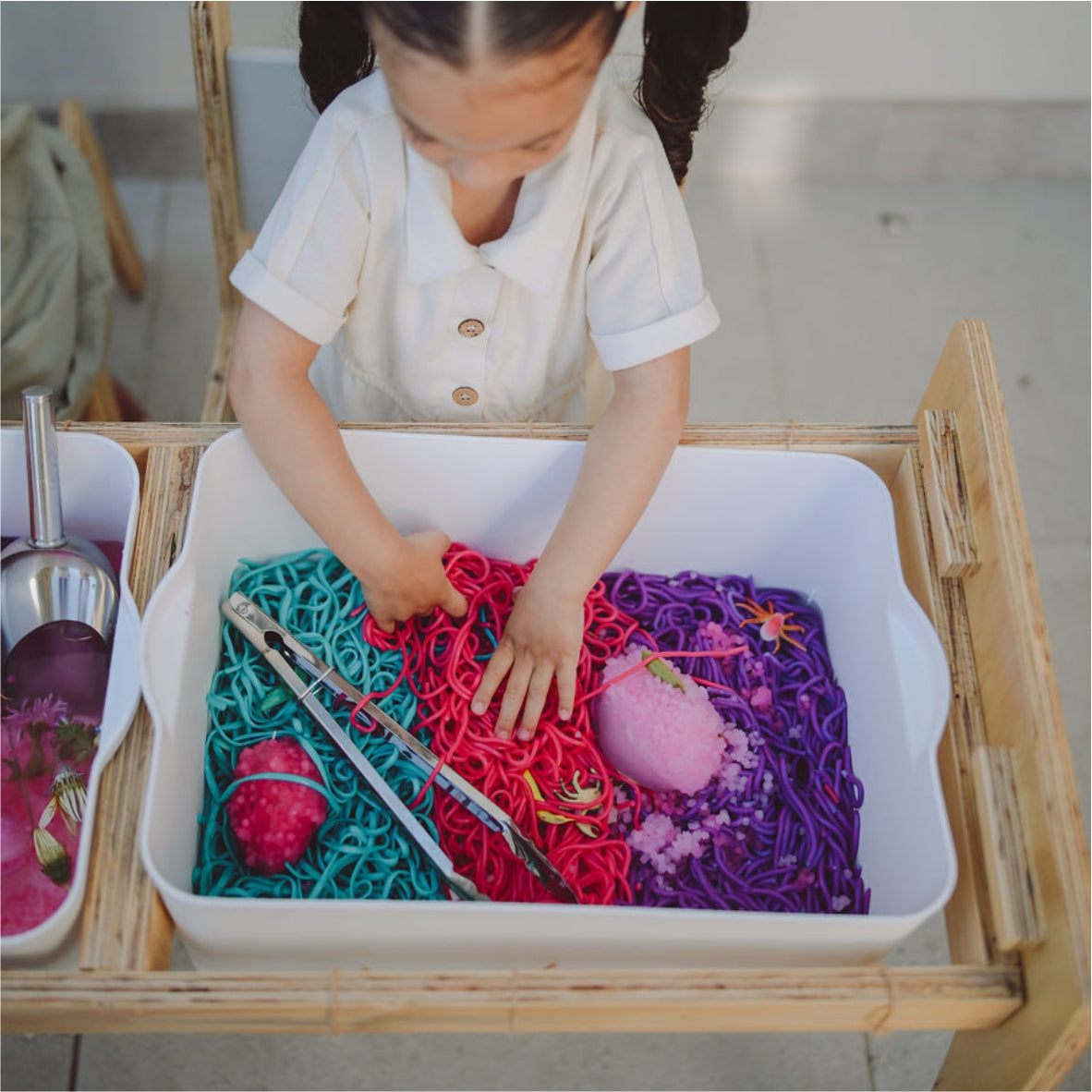 Storage / Sensory Bins for kids - Montesori