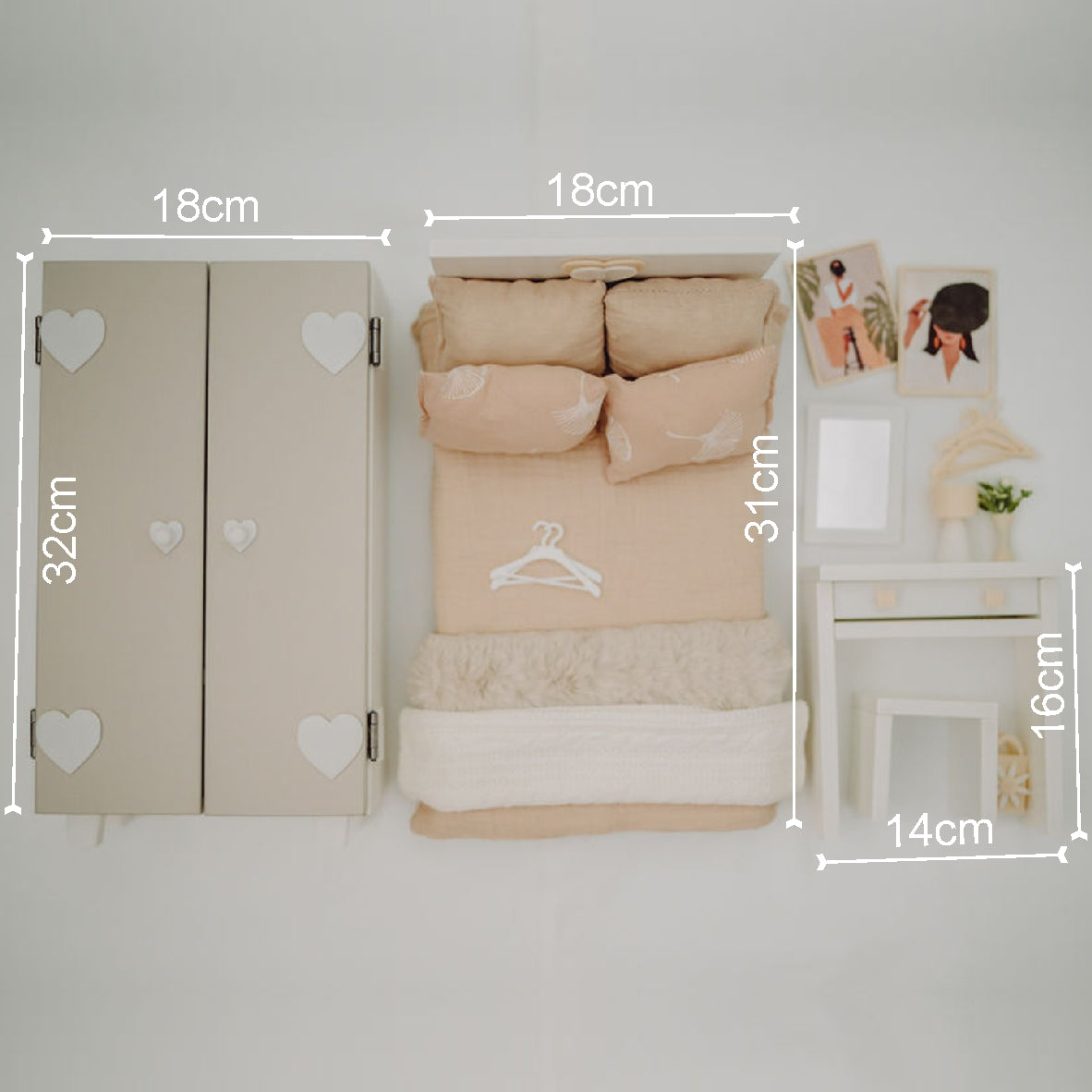 Main Bedroom Set - Dollhouses